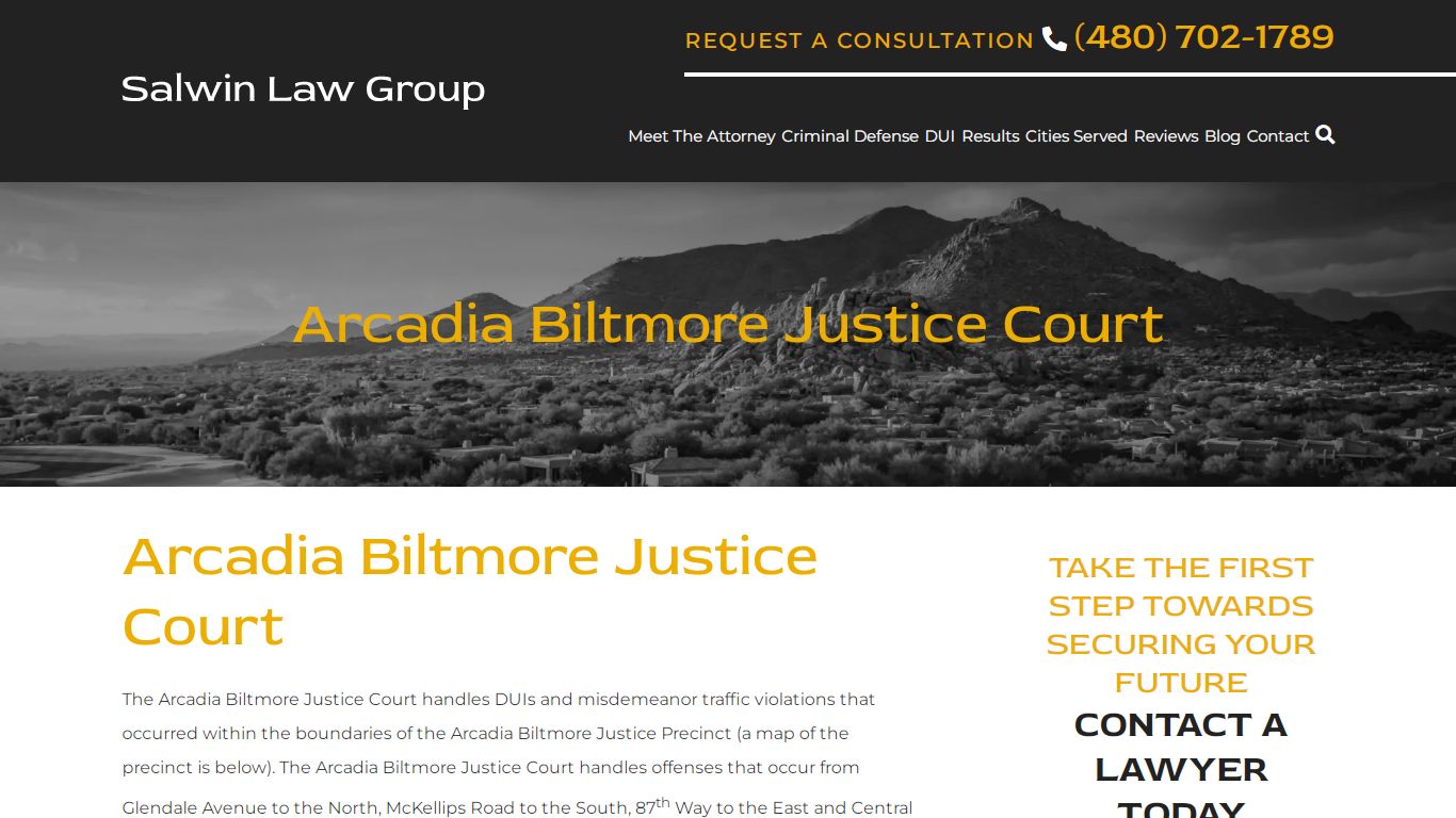 Arcadia Biltmore Justice Court - Salwin Law Group